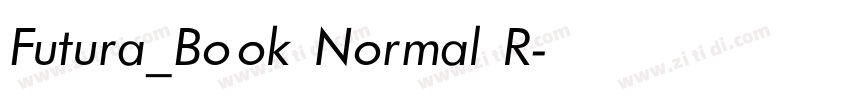 Futura_Book Normal R字体转换